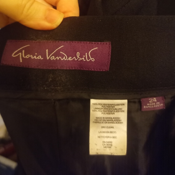 Gloria Vanderbilt suit pants (match blazer) 24w - Picture 3 of 3